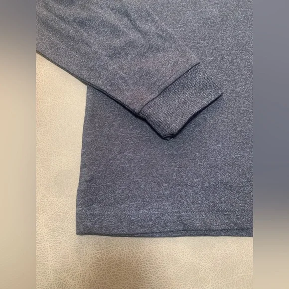 Van Heusen Mens Flex Heather Black Gray Jasper 1/4 Zip Pullover NEW Size Medium - Picture 5 of 7